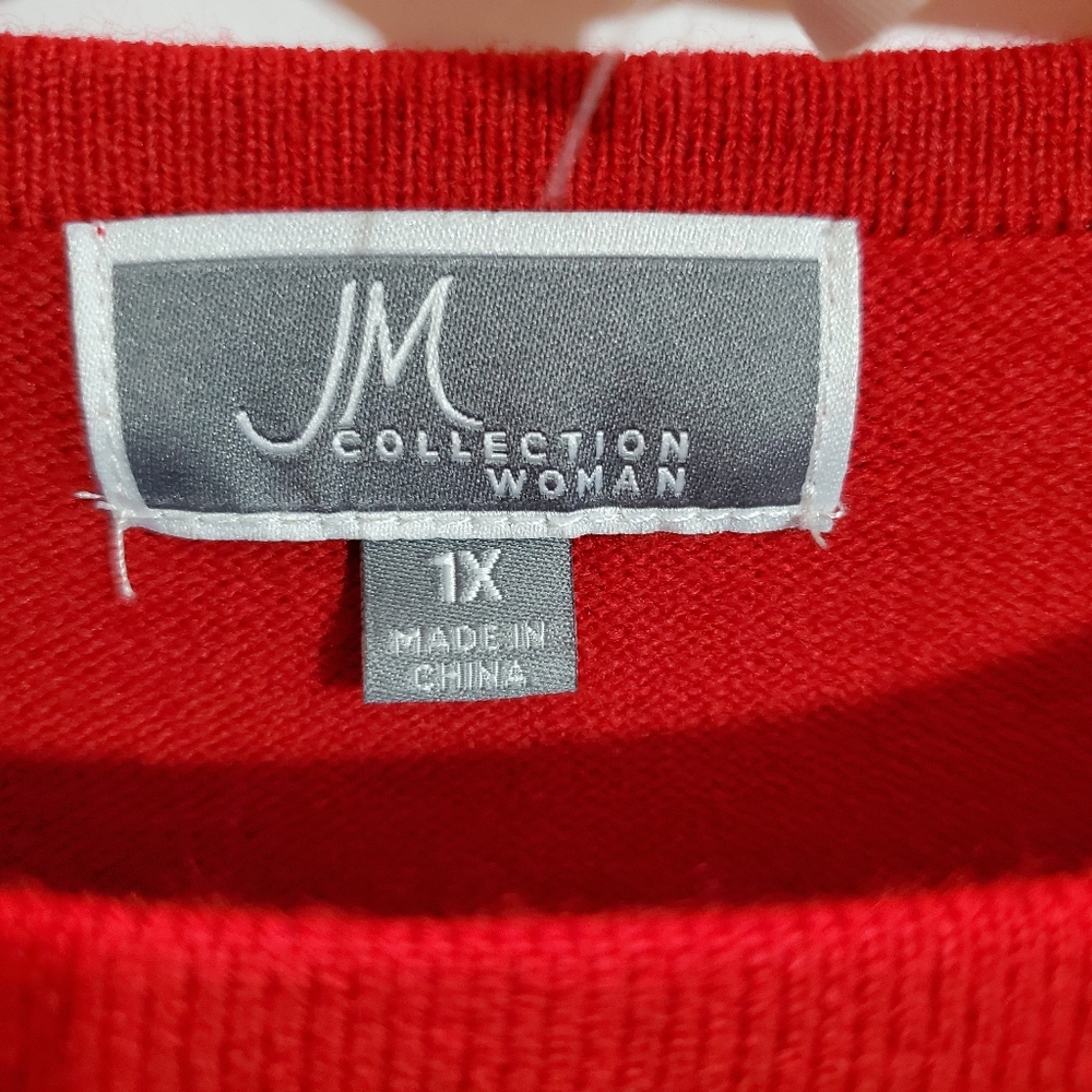 Red Pullover Sweater - Picture 5 of 8